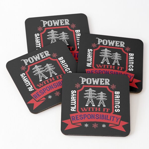 Item preview, Power Always Brings With It Responsibility designed and sold by GoodVibeDesign.