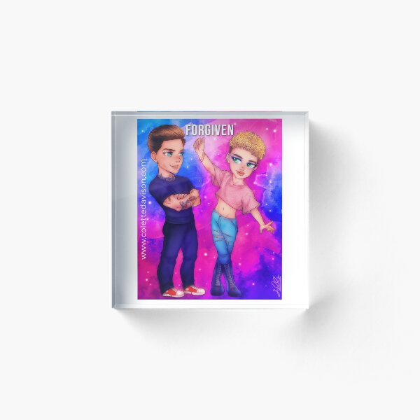 Callum and Dylan Acrylic Block