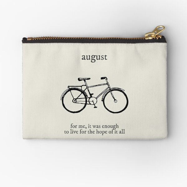 august Zipper Pouch for Sale by sad prose