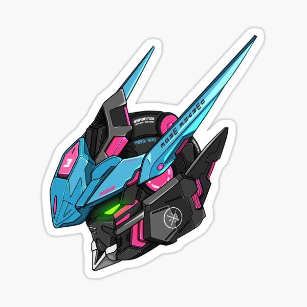 Gundam Barbatos ASW-G-08 Head (Wade Colors) Sticker