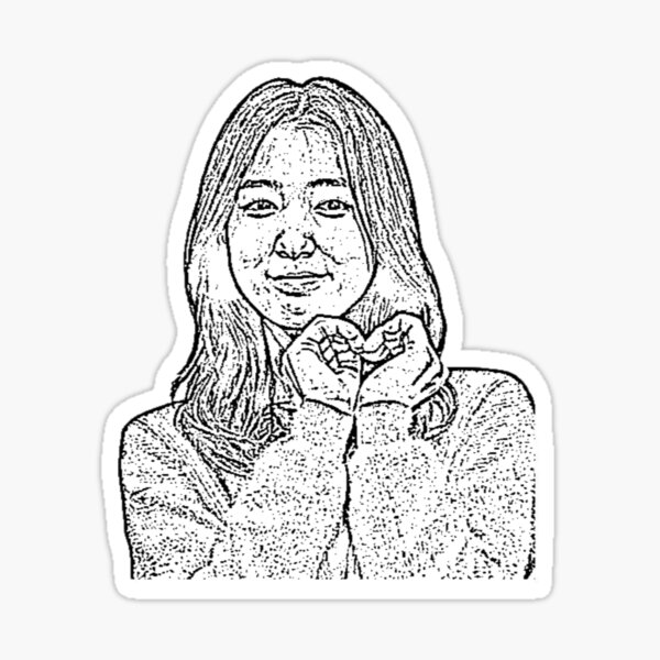 Park Shin Hye Hand Heart Sticker