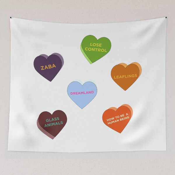Item preview, Glass Animals Candy Hearts designed and sold by Bieleckia.