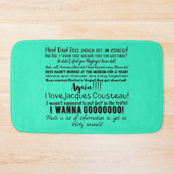 Item preview, The One Where Ross Got High Argument designed and sold by GillyMc.