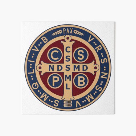 Saint Benedict Medal Art Board Print