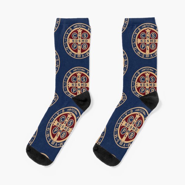 Saint Benedict Medal Socks