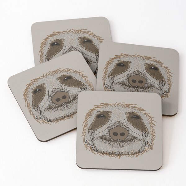 Item preview, Cute Funny Animal Sloth Face designed and sold by Marouk.