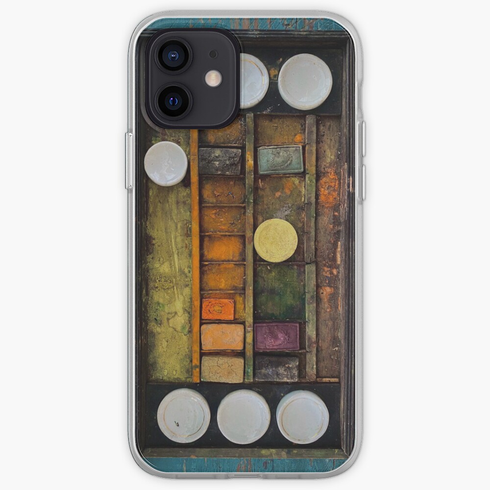 Antique Watercolour Set iPhone Case