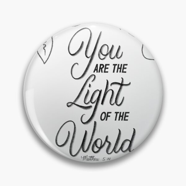 Item preview, You are the light of the world. Matthew 5:14 - Bible Verse White Background designed and sold by GraphicsbyNel.
