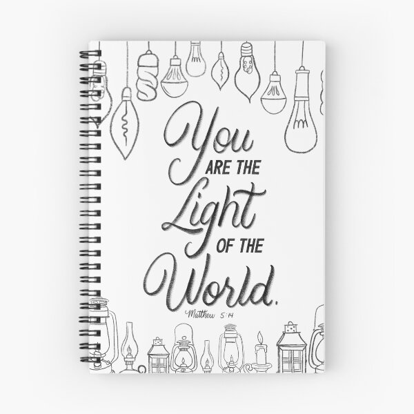 Item preview, You are the light of the world. Matthew 5:14 - Bible Verse White Background designed and sold by GraphicsbyNel.