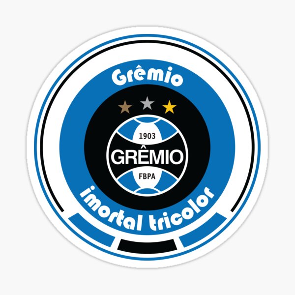 Grêmio campeão mundial de futebol Sticker for Sale by Gutto75