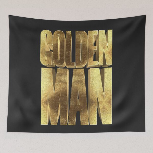 Item preview, "GOLDEN MAN" in bold font designed and sold by Arko  Ranger.