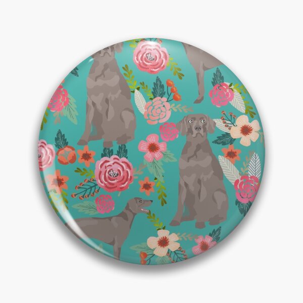 Item preview, weimaraner dog floral - vintage florals, floral pet, cute dog,weimaraner  designed and sold by PetFriendly.