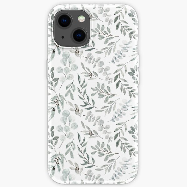 Australian Eucalyptus Watercolor Botanical Leaves Australianiana Eucalyptus leaves in watercolour iPhone Soft Case