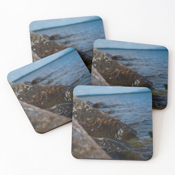 Item preview, Stunning picture of rocky shore designed and sold by Audun Dammen.