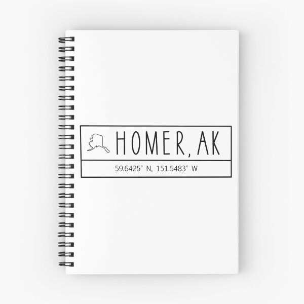 Artikelvorschau, Homer Alaska Koordinaten entworfen und verkauft von Emily Designs.
