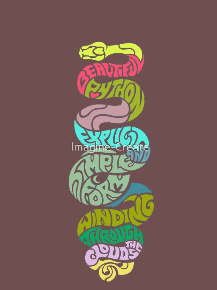 Aperçu 4 sur 4. Coque iPhone avec l'œuvre Python créée et vendue par Imagine-Create.