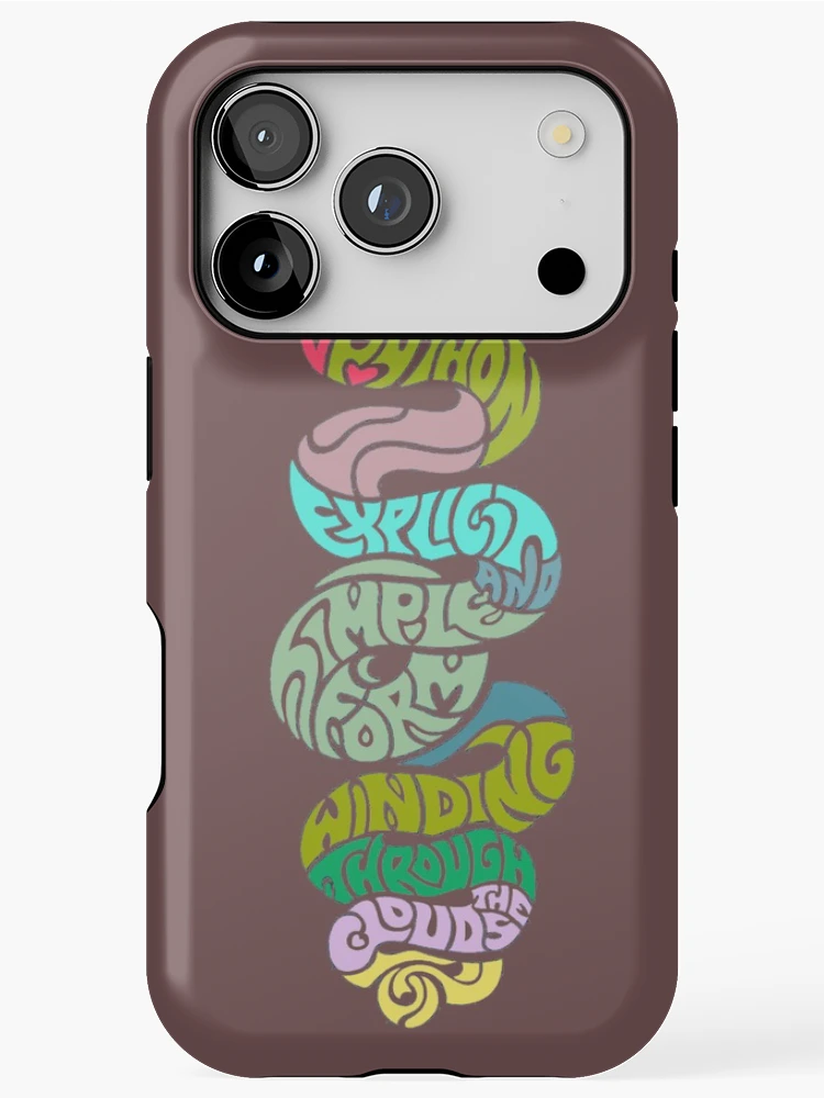 Aperçu 1 sur 4. Coque iPhone avec l'œuvre Python créée et vendue par Imagine-Create.