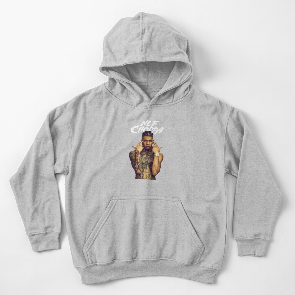 NLE Choppa, NLE Choppa Tshirt, NLE, Top Shotta, Top Shotta shirt, NLE choppa, fan art & gear Kids Pullover Hoodie