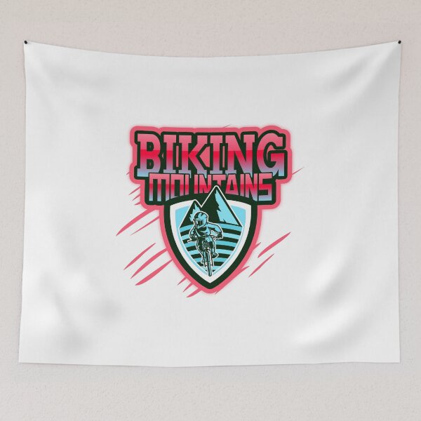 Item preview, Biking Mountains MTB Graphic Design designed and sold by jacks-tees.