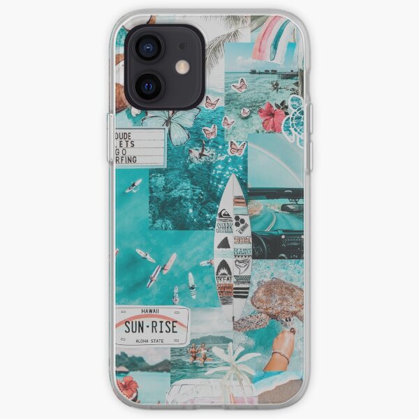 BLUE HAWAII VSCO COLLAGE iPhone Soft Case