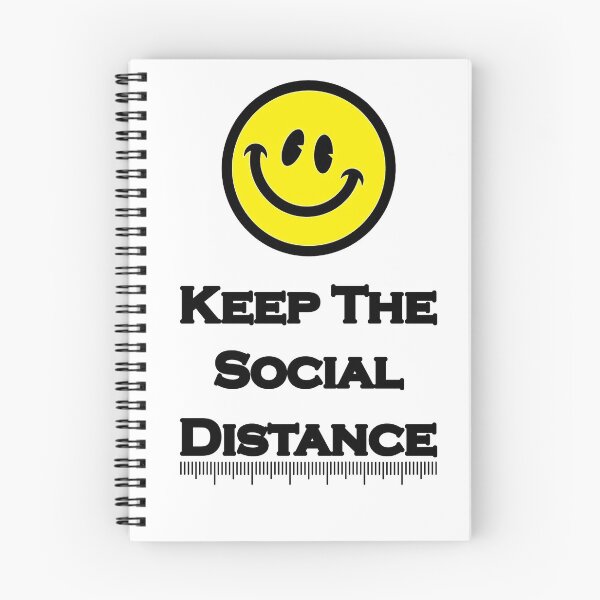 Item preview, Keep The Social Distance Black Font designed and sold by Mahdi Hammoud.