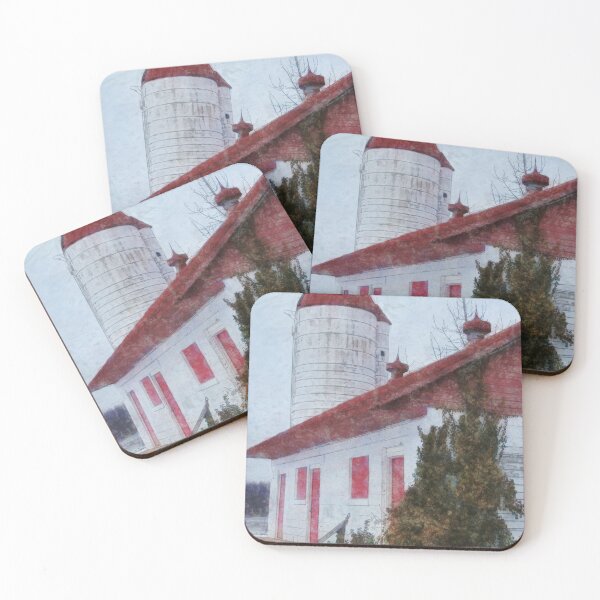 Item preview, Red and White Barn designed and sold by Ollivrosa.