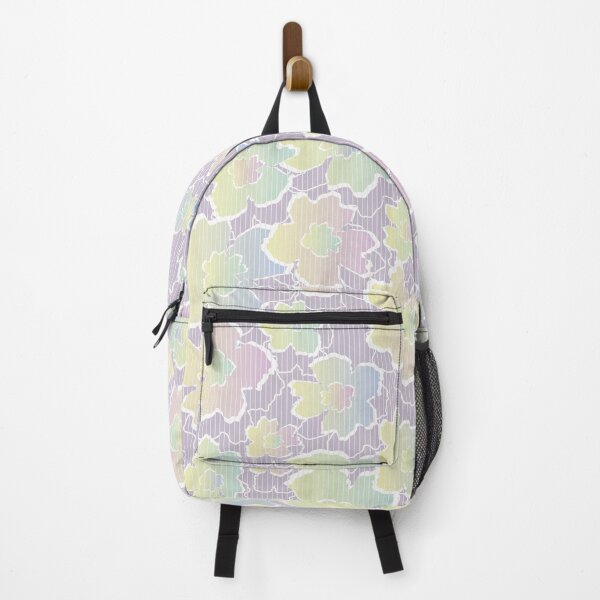 Item preview, flowers in pastel rainbow gradient designed and sold by rysunki-malunki.