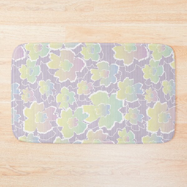 Item preview, flowers in pastel rainbow gradient designed and sold by rysunki-malunki.