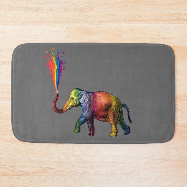 Item preview, Rainbow Elephant Squirting A Rainbow  designed and sold by darwinsworld.
