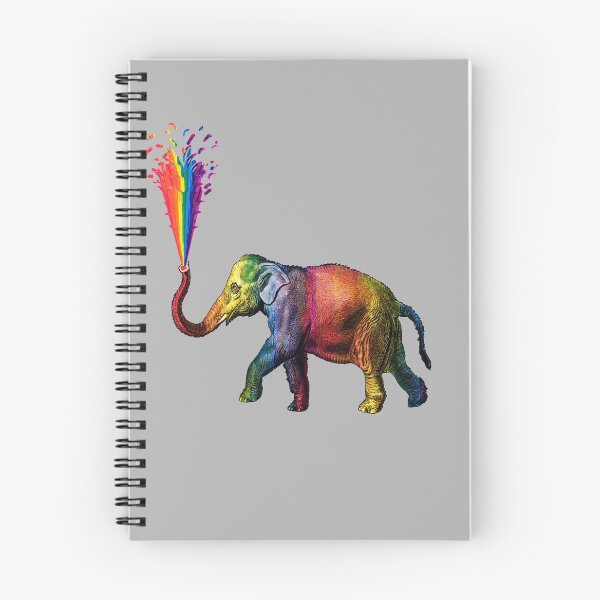 Item preview, Rainbow Elephant Squirting A Rainbow  designed and sold by darwinsworld.