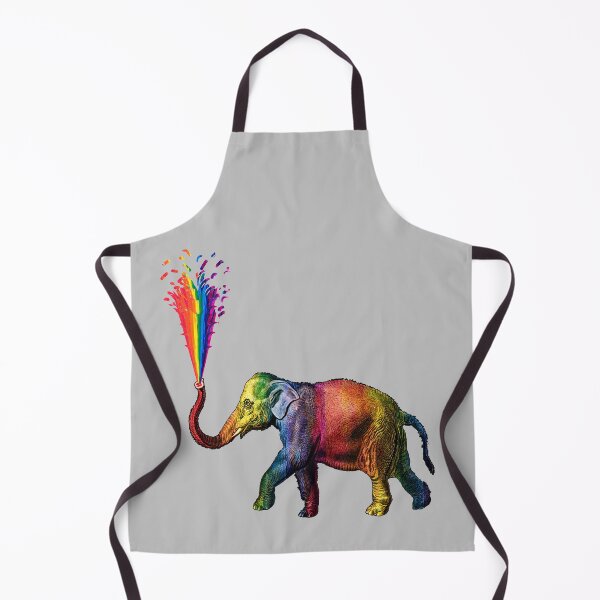 Item preview, Rainbow Elephant Squirting A Rainbow  designed and sold by darwinsworld.