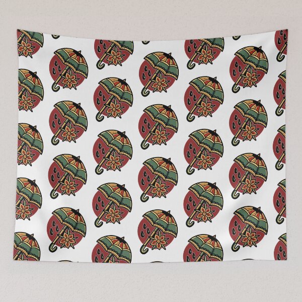 Item preview, Umbrella Tradition Flash Tattoo Design designed and sold by TrampStampInc.
