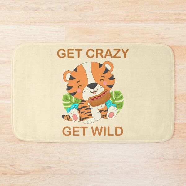 Item preview,  Get Crazy Get WILD beangle tiger eating hot dog in garden  designed and sold by SGS-.