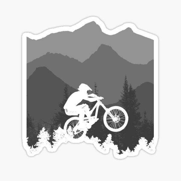 Item preview, Mountain biker silhouette designed and sold by shaune23.