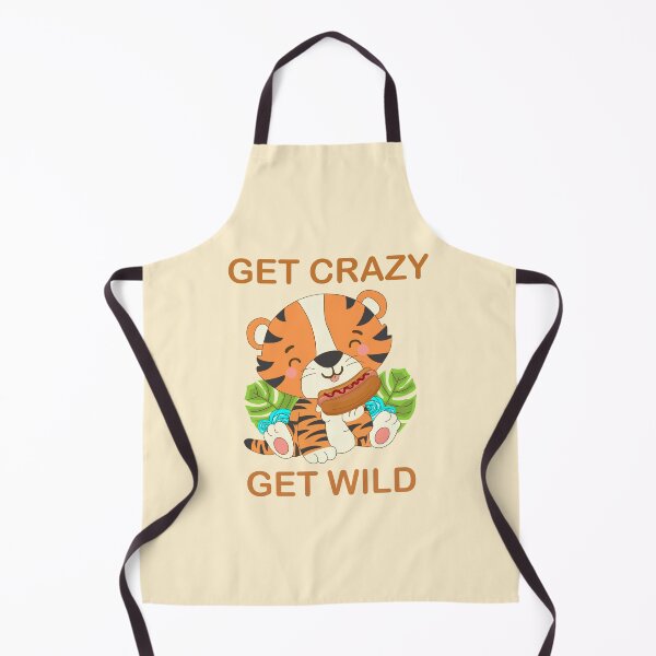 Item preview,  Get Crazy Get WILD beangle tiger eating hot dog in garden  designed and sold by SGS-.