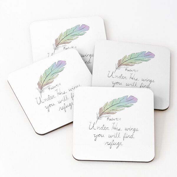 Item preview, Psalm 91:4 under His wings designed and sold by Mustard-Seeds.