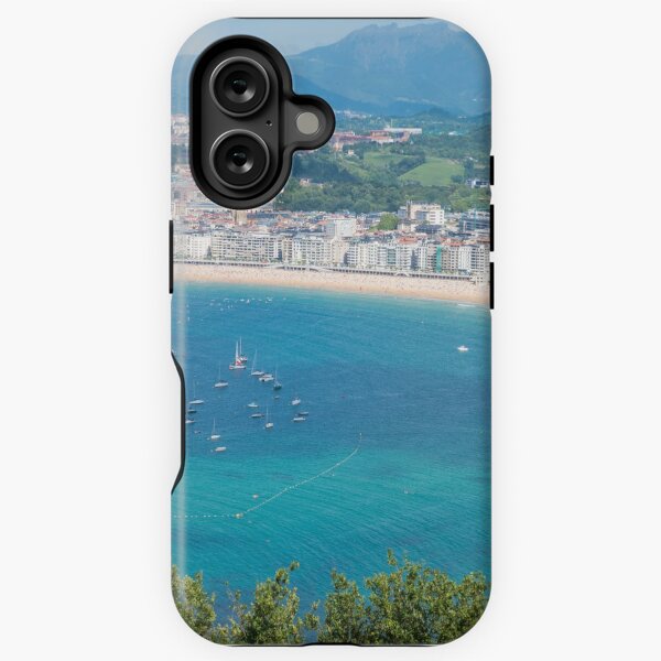 Vista previa del artículo con la obra «Vista aérea de San Sebastián, Donostia, España en un hermoso día de verano», diseñado y vendido por anytka.