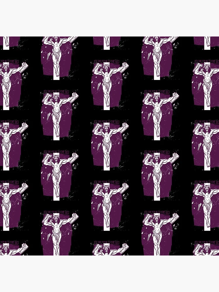 Thumbnail 4 of 4, Clock, Angry Jesus designed and sold by DavinciStore21.