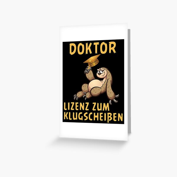 FH Uni Doktor Promotion 2020 regalo de graduación Tarjetas de felicitación