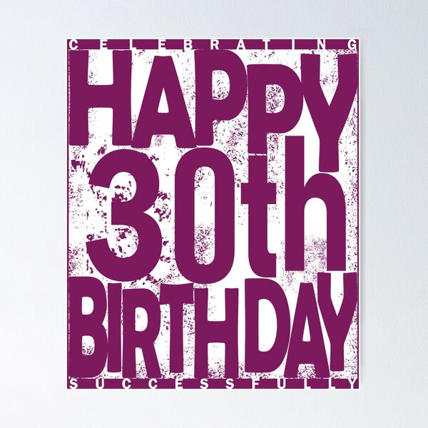 Item preview, Happy 30th Birthday designed and sold by SueSakpal.
