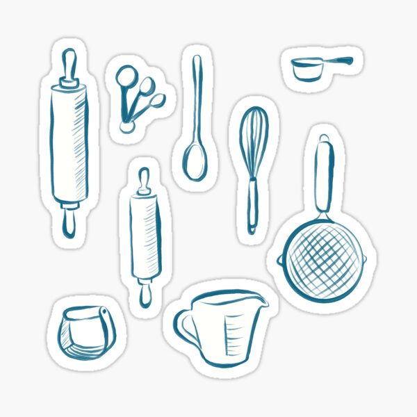 Item preview, Pastry Chef Tools Flatlay designed and sold by carabara.