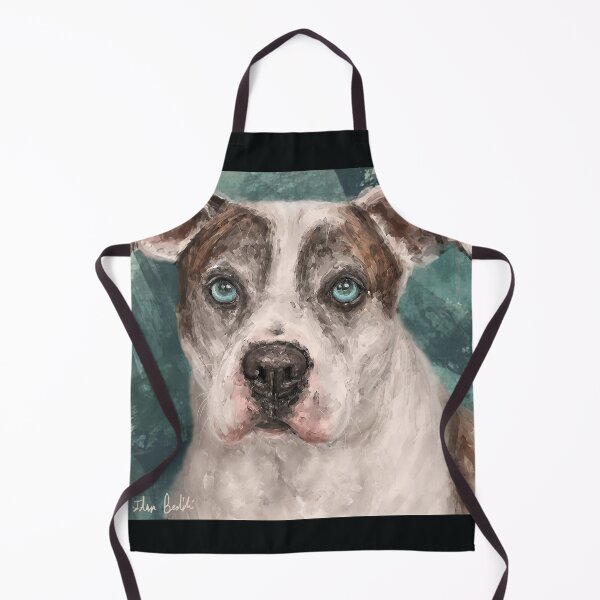 Item preview, Painting of a Gorgeous Amstaff Dog with Blue Eyes designed and sold by ibadishi.