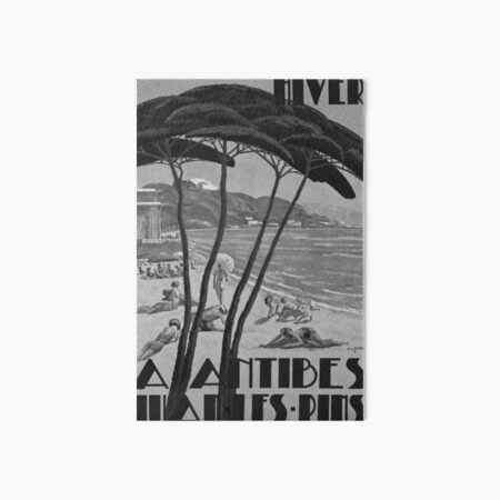 Artikel-Vorschau von Antibes Juan les Pins Noire retro poster, designt und verkauft von CorasPosters.