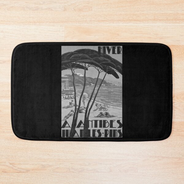 Item preview, Antibes Juan les Pins Noire retro poster designed and sold by CorasPosters.
