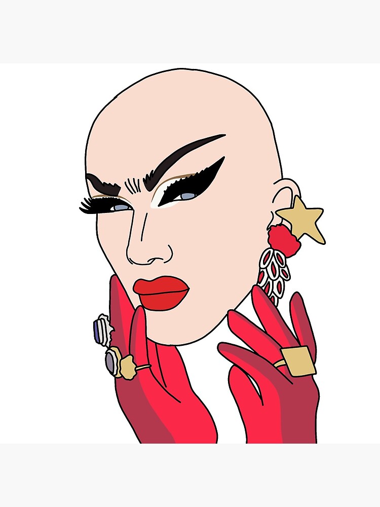 Sasha Velour Drag Queen Cartoon