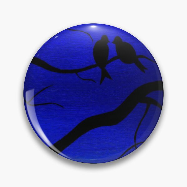 Artikelvorschau, Nacht Nachtliebe Vögel (Acrylmalerei) entworfen und verkauft von DoggoTankDesign.