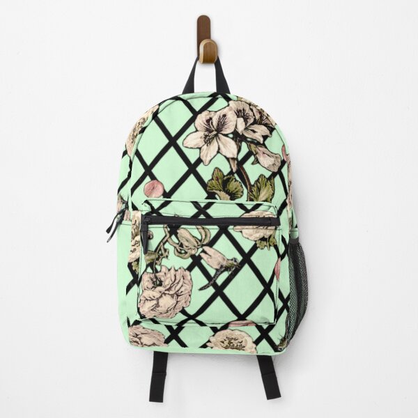 Item preview, Copy of Floral Lattice (green background) designed and sold by BoneArtPetite.
