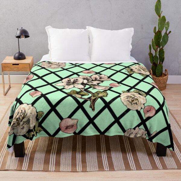 Item preview, Copy of Floral Lattice (green background) designed and sold by BoneArtPetite.