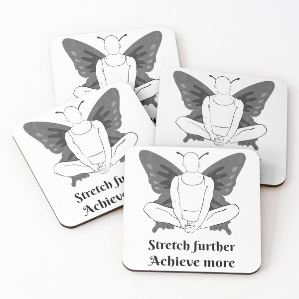 Item preview, Stretch Further - Achieve More Butterfly designed and sold by Yogaspear.