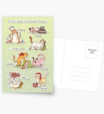 A Cat's Guide to Christmas Presents Postcards